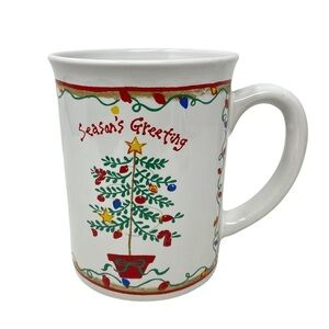 Large MSI Christmas Mug Christmas Tree Season Greetings